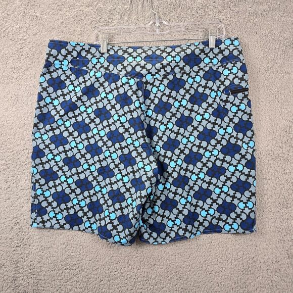 Patagonia Board Shorts Men's Geometric Blue Side Zip Pocket Lightweight Size 40 - Picture 8 of 13